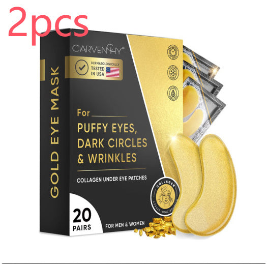 24K Gold Eye Mask Patch For Eye Bag Removal, Wrinkle Lifting And Tightening