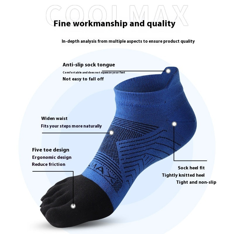Sports Marathon Toe Socks For Men