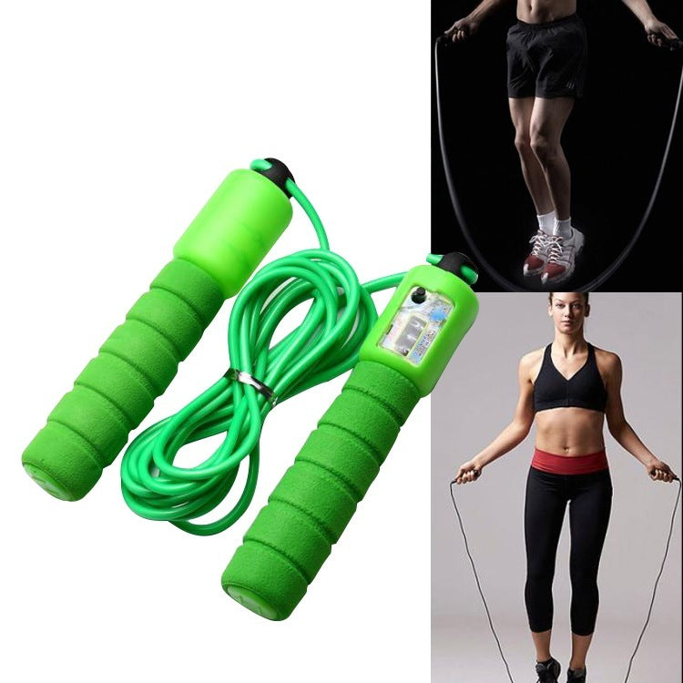 Adjustable Length Skipping Rope With Counter