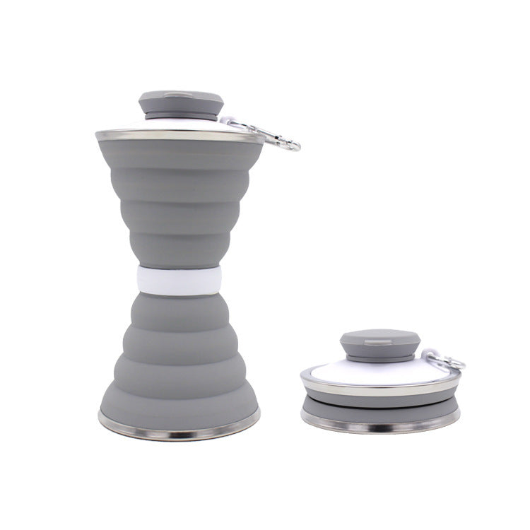 500ML Silicone Water Bottle Cup For Outdoor