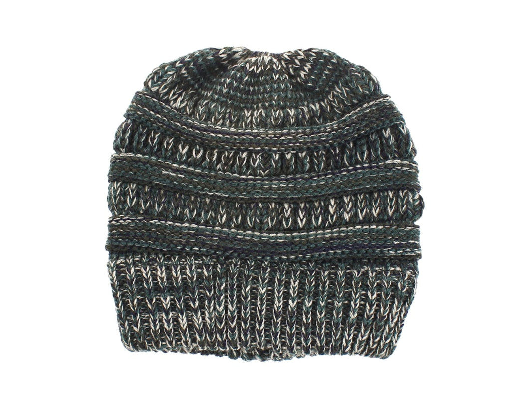 Mixed Color Knitted Wool Hat For Ladies