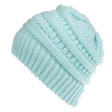 Mixed Color Knitted Wool Hat For Ladies