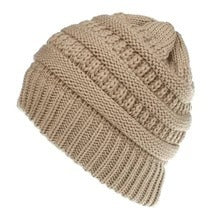 Mixed Color Knitted Wool Hat For Ladies