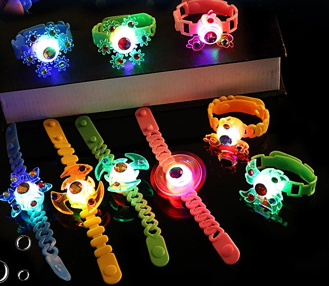 Luminous LED Light Fidget Spinner Bracelet