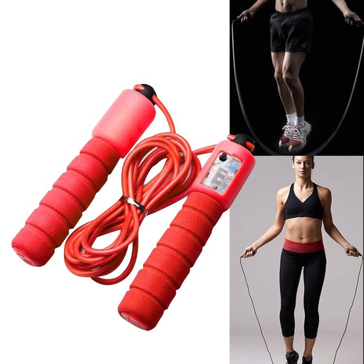Adjustable Length Skipping Rope With Counter