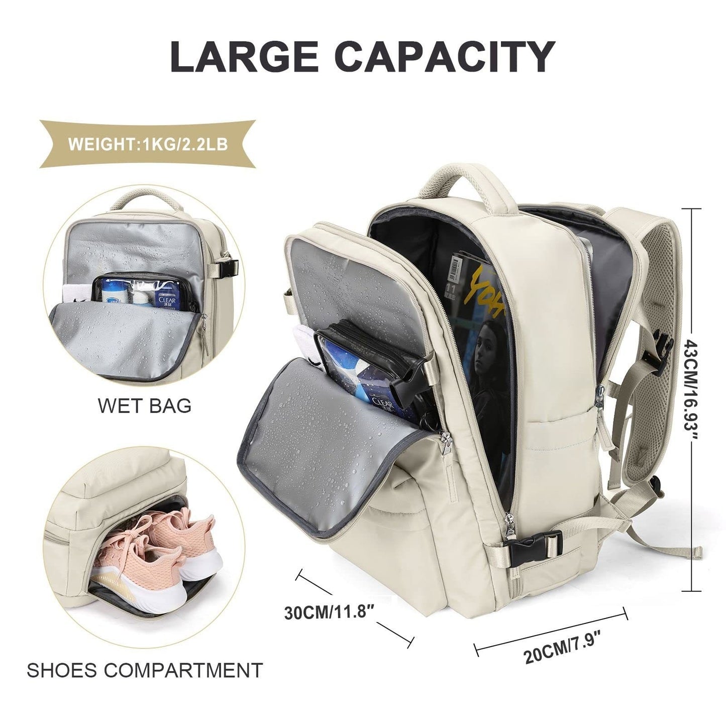Breathable And Waterproof Large Capacity Travel Backpack