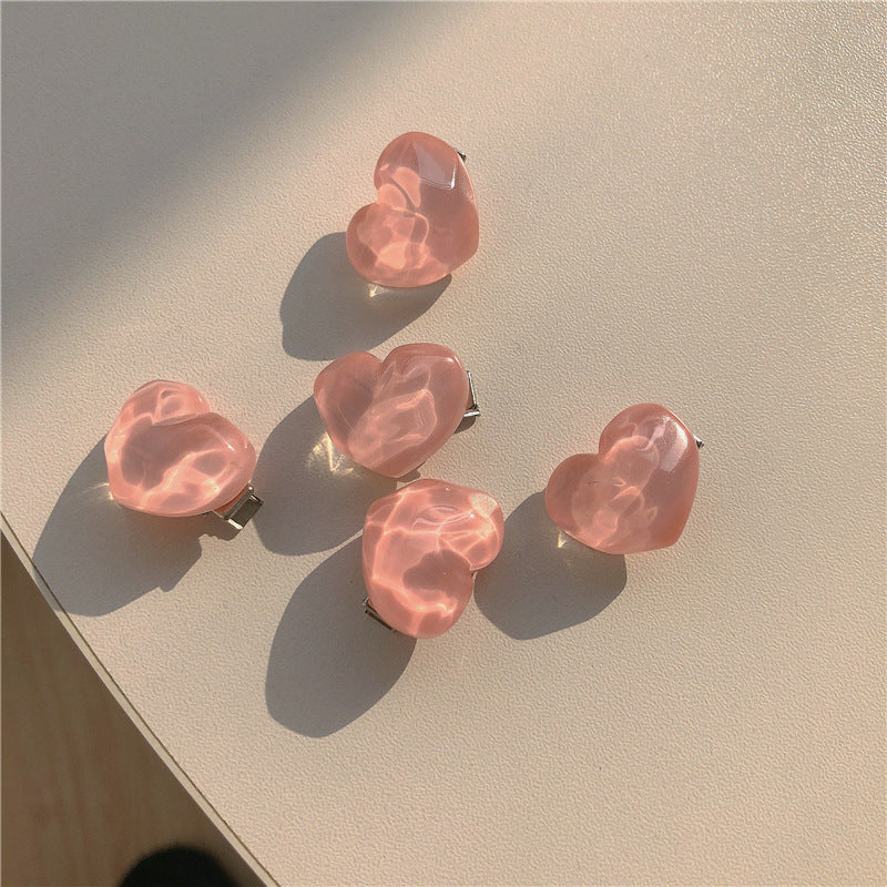 Soft Girl Cute Series Peach Hair Clip