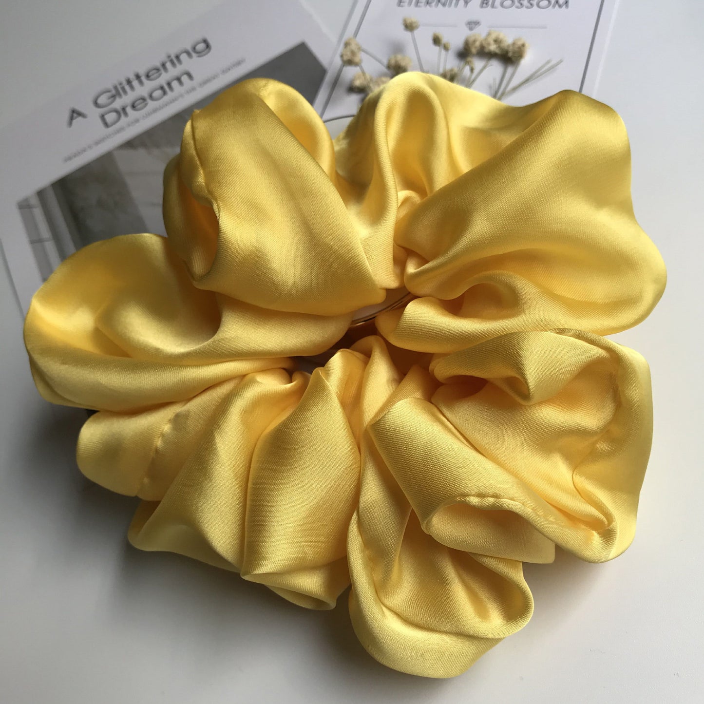 Smooth Satin Large Intestine Circle Hair Tie