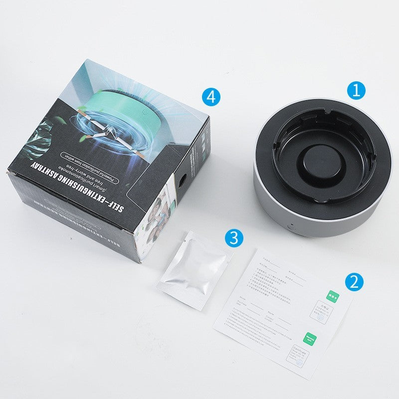 Auto-Purify Anion Smoke Removal Portable Car Ashtray