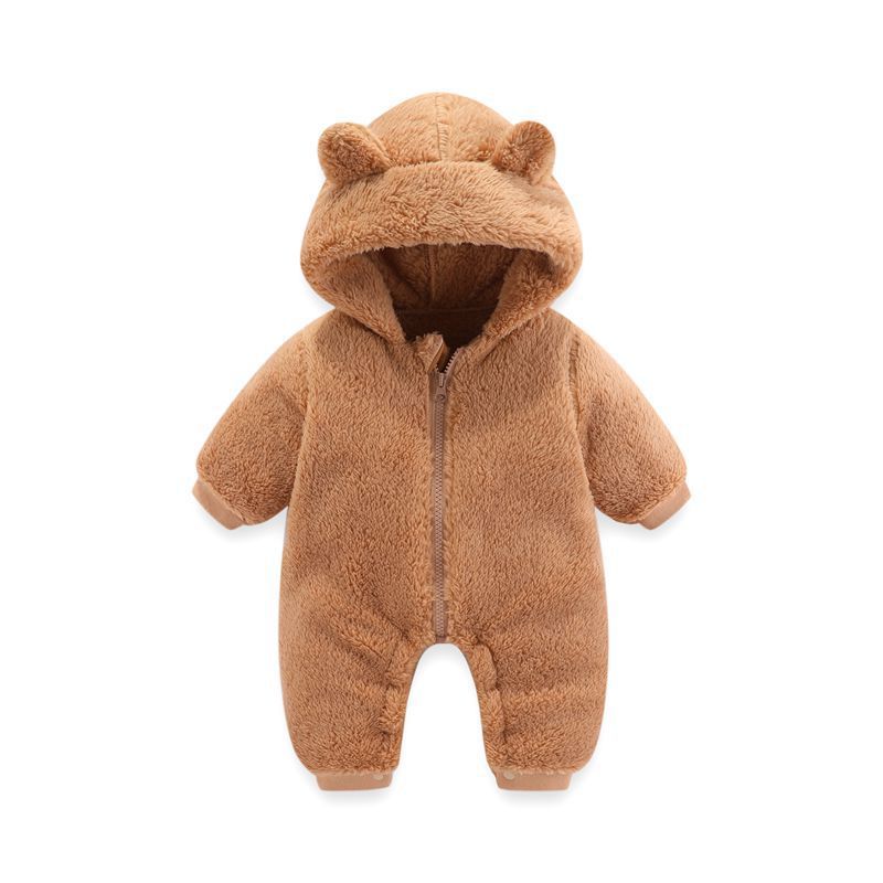 Newborn Thermal Zipper Onesie Rompers Jumpsuit