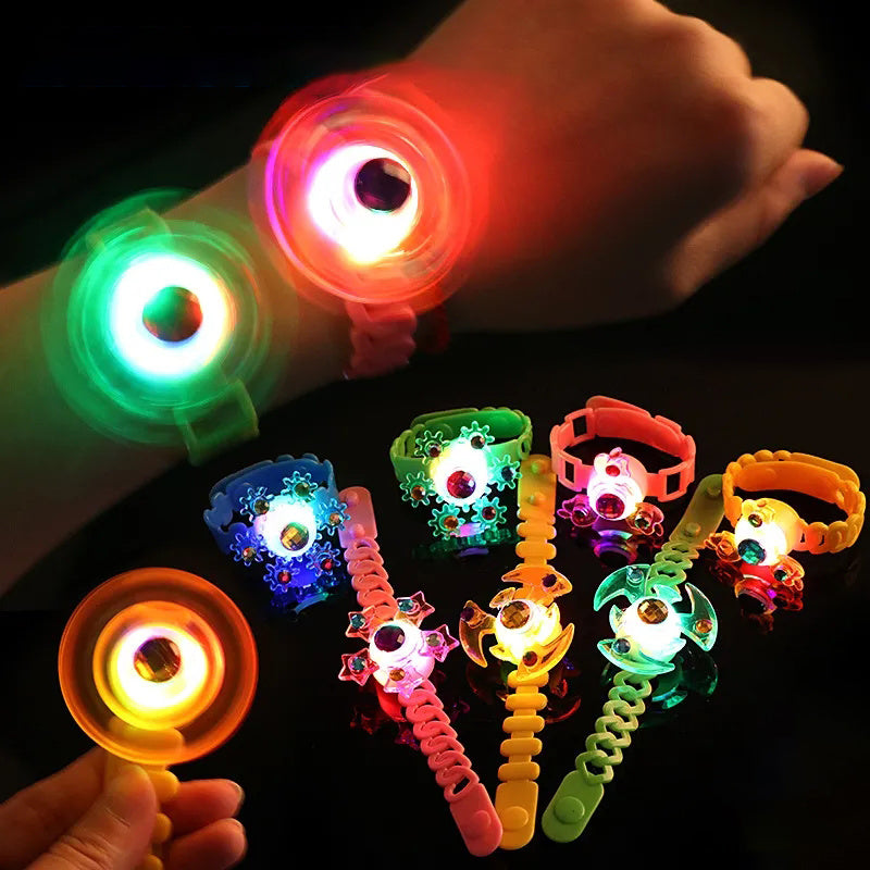 Luminous LED Light Fidget Spinner Bracelet