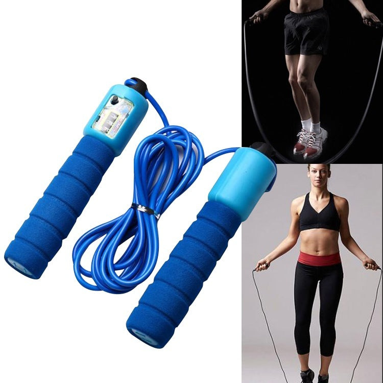 Adjustable Length Skipping Rope With Counter