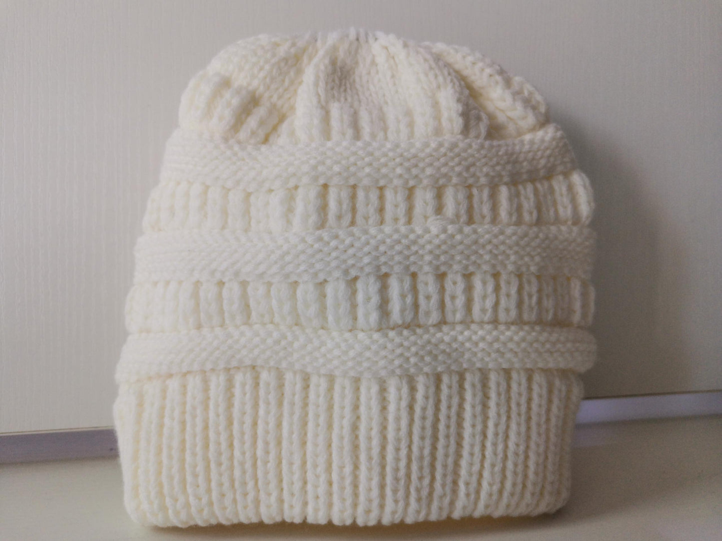 Mixed Color Knitted Wool Hat For Ladies