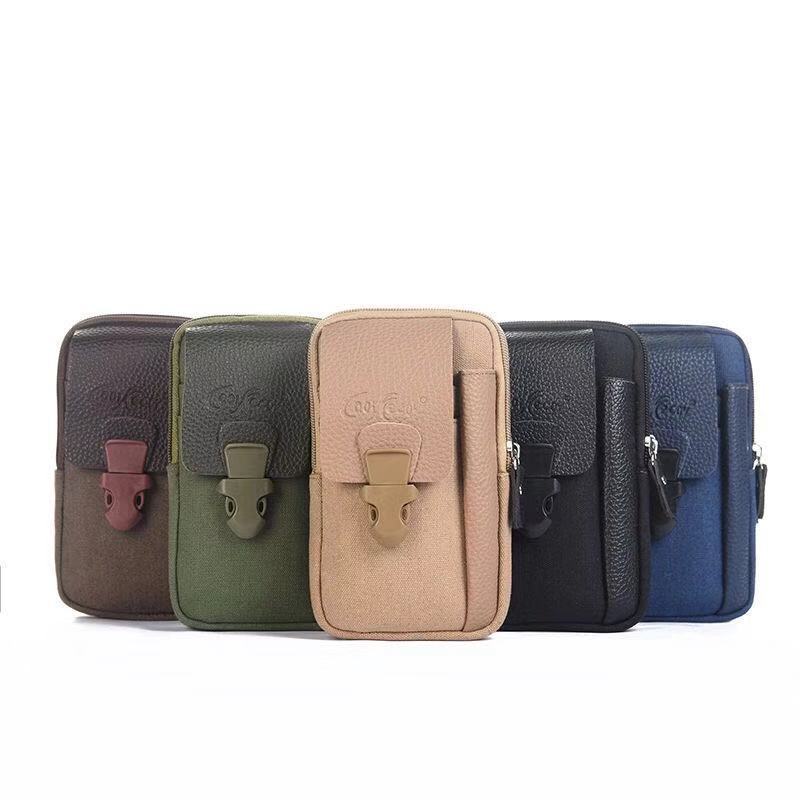 Men's Canvas Belt Waist Bag