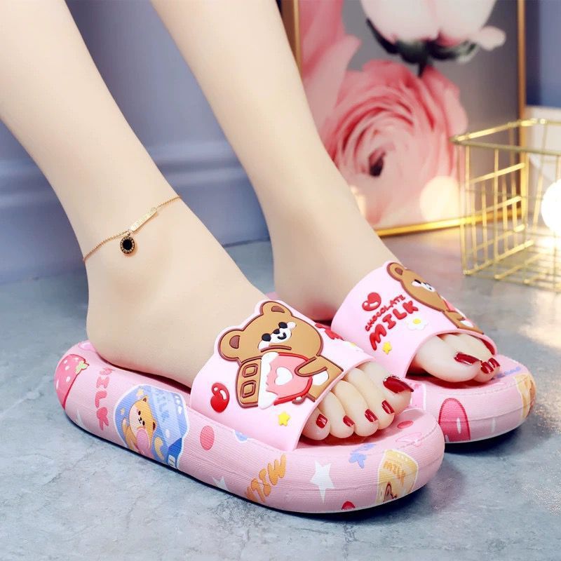 Cartoon Non-slip Soft Bottom Thick Flip Flops