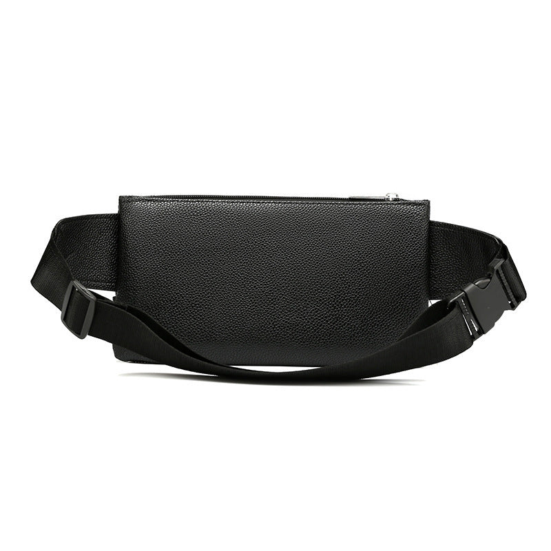 Men's Leather Waist And Chest Bag For Travel
