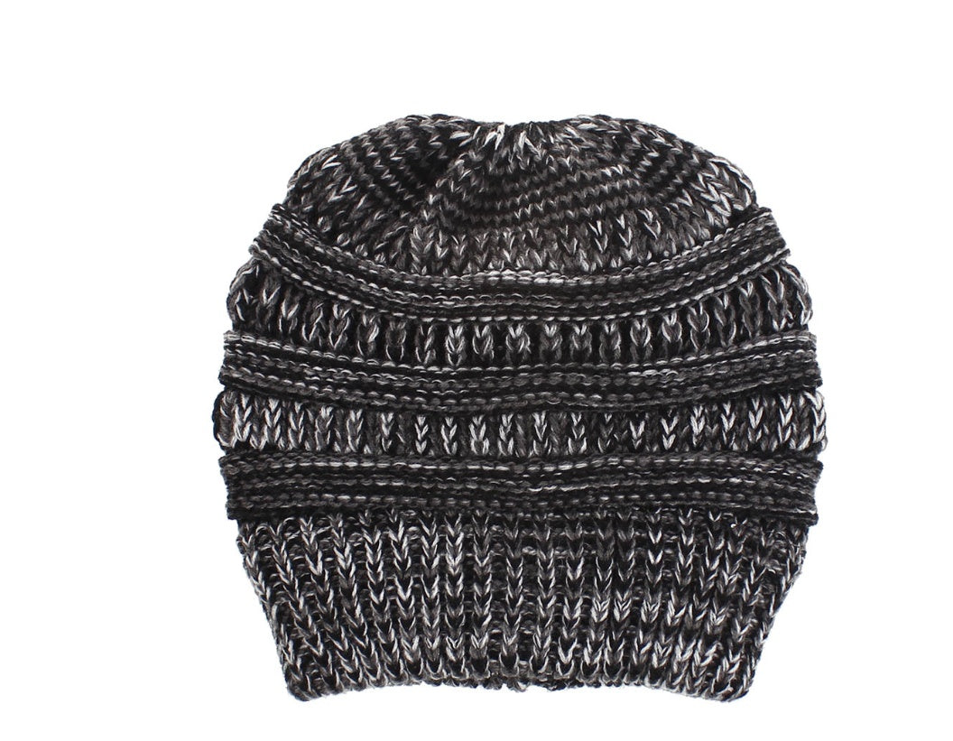 Mixed Color Knitted Wool Hat For Ladies