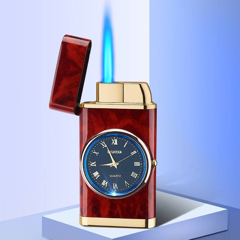 Real Dial Inflatable Windproof Lighter Men's Watch Gift