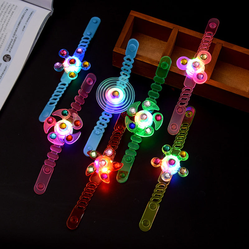 Luminous LED Light Fidget Spinner Bracelet