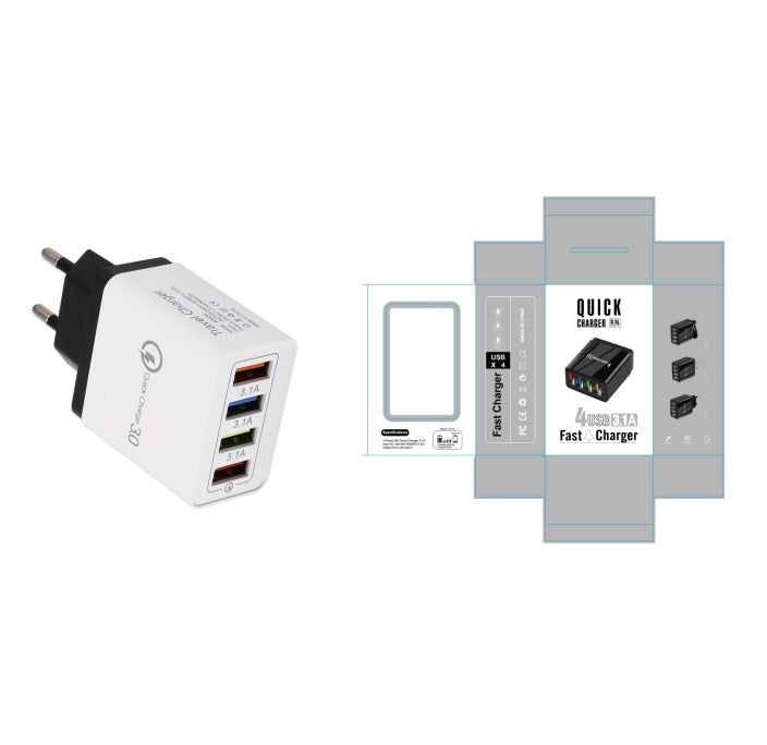 Quick 4 Slot Portable Charger