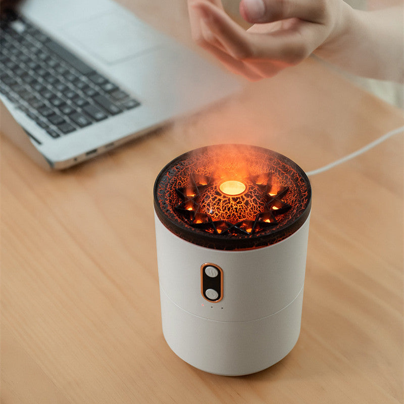 Portable Jellyfish Volcanic Flame Air Humidifier