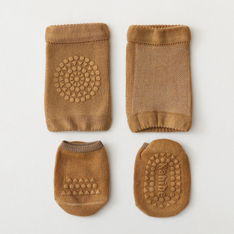 Children's Knee Pad Floor Socks Set