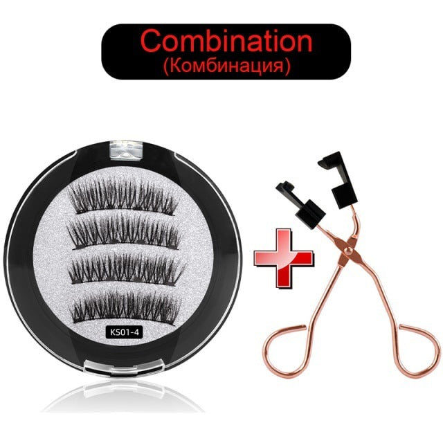 Natural Magnetic Eyelash With Clip Sleeve
