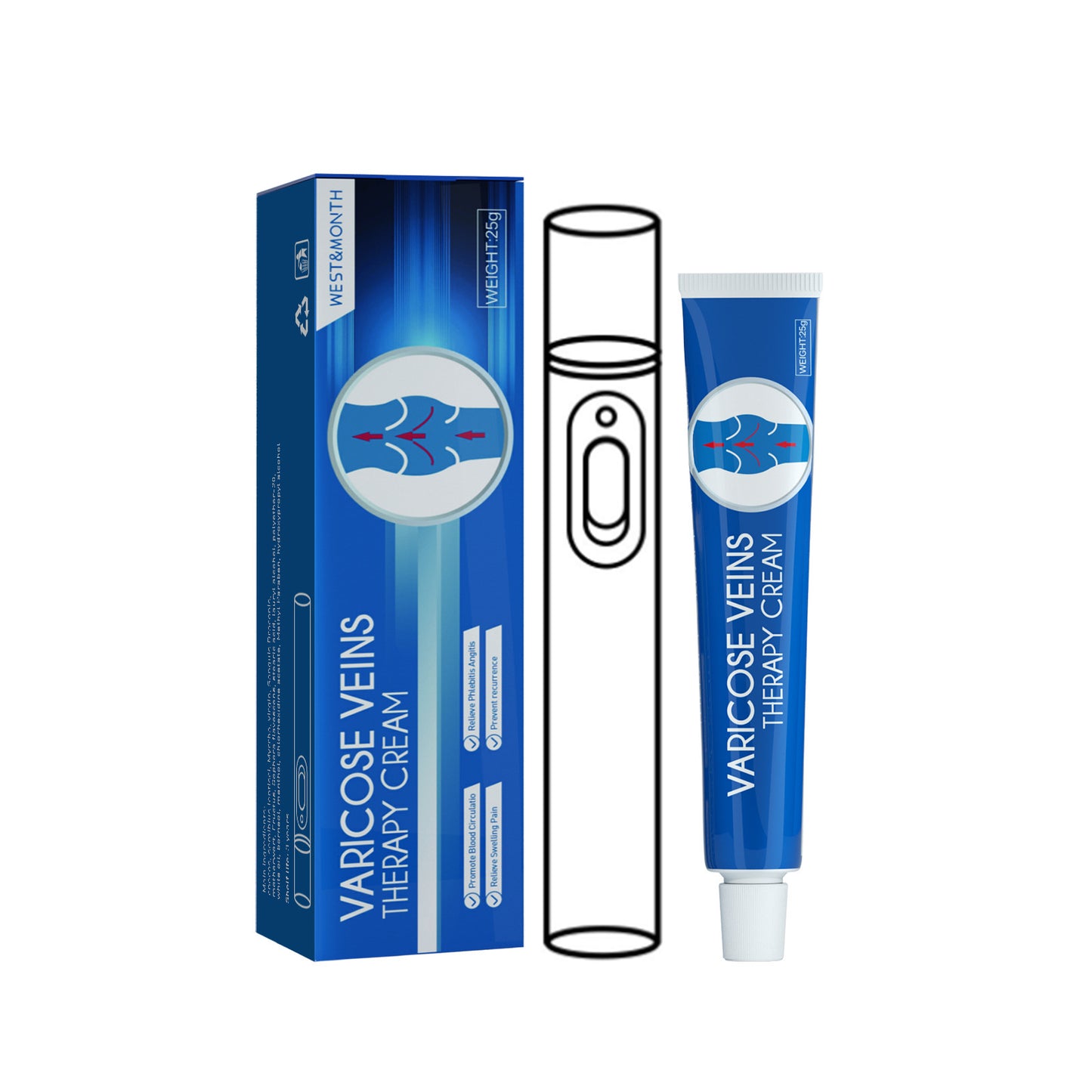 Intravenous Massage Cream Relieves Vascular Leg