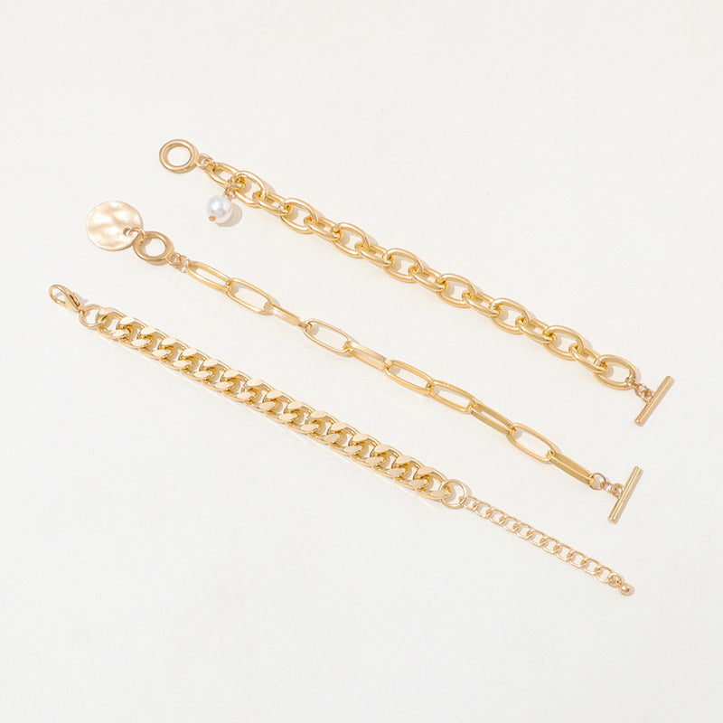 High-grade Retro U-shaped Double-layer Metal Chain Tag Necklace
