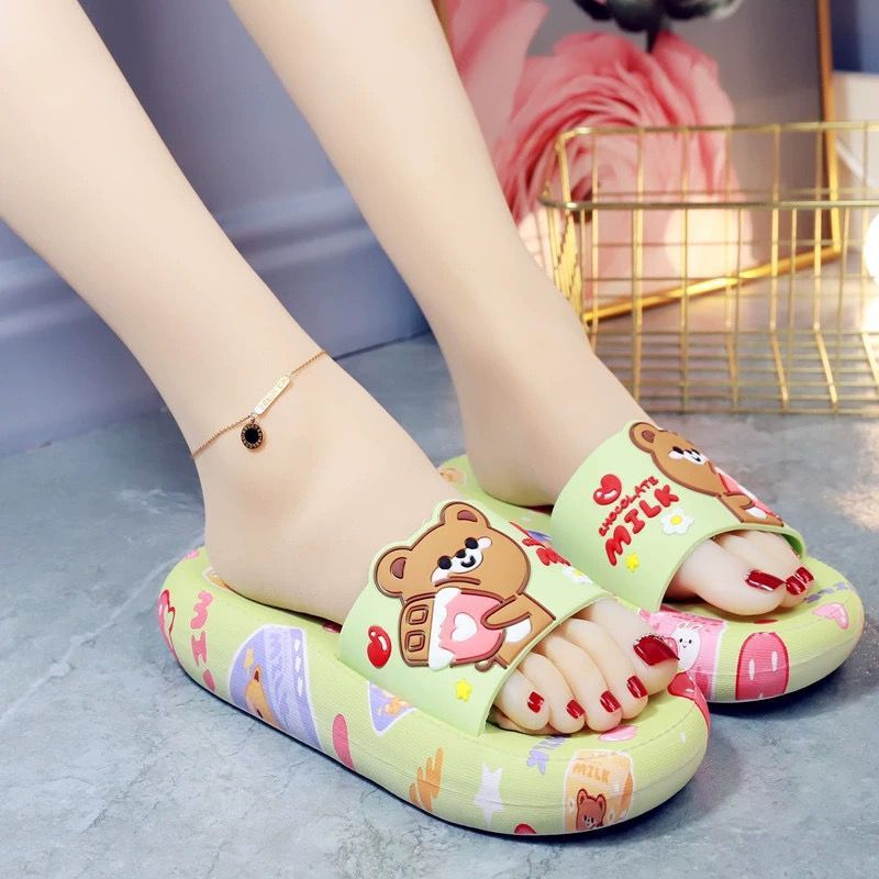 Cartoon Non-slip Soft Bottom Thick Flip Flops
