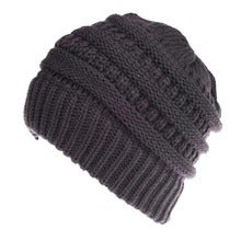 Mixed Color Knitted Wool Hat For Ladies