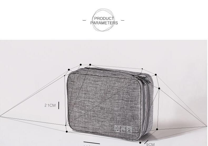 Multifunctional Mobile Power Data Cable Storage Bag