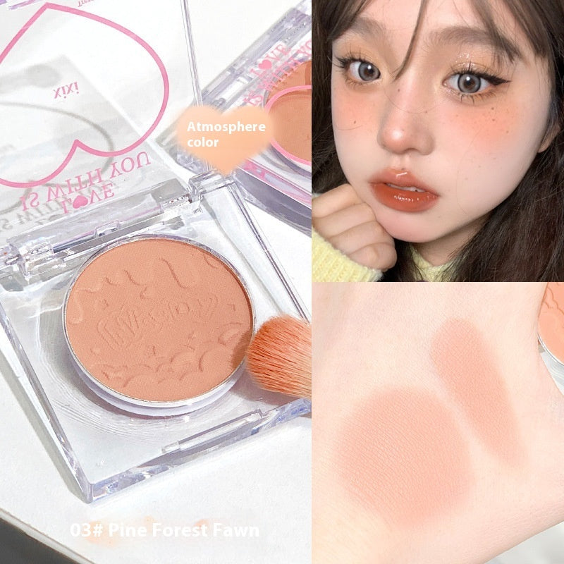 Cha Cha Peach Heart Monochrome Blush
