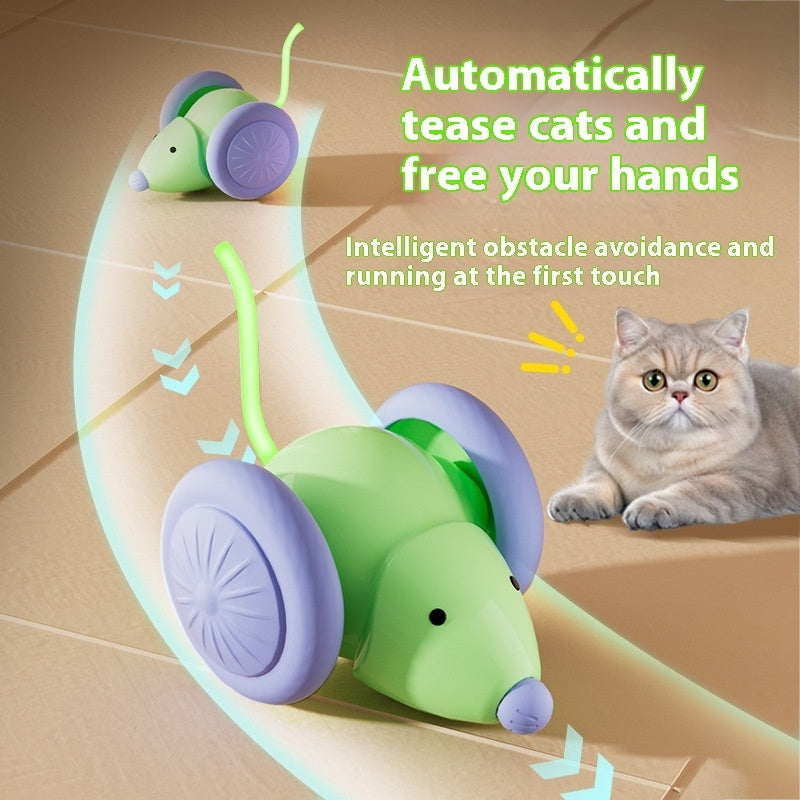 Interactive Electric Mouse Car Toy for Cats