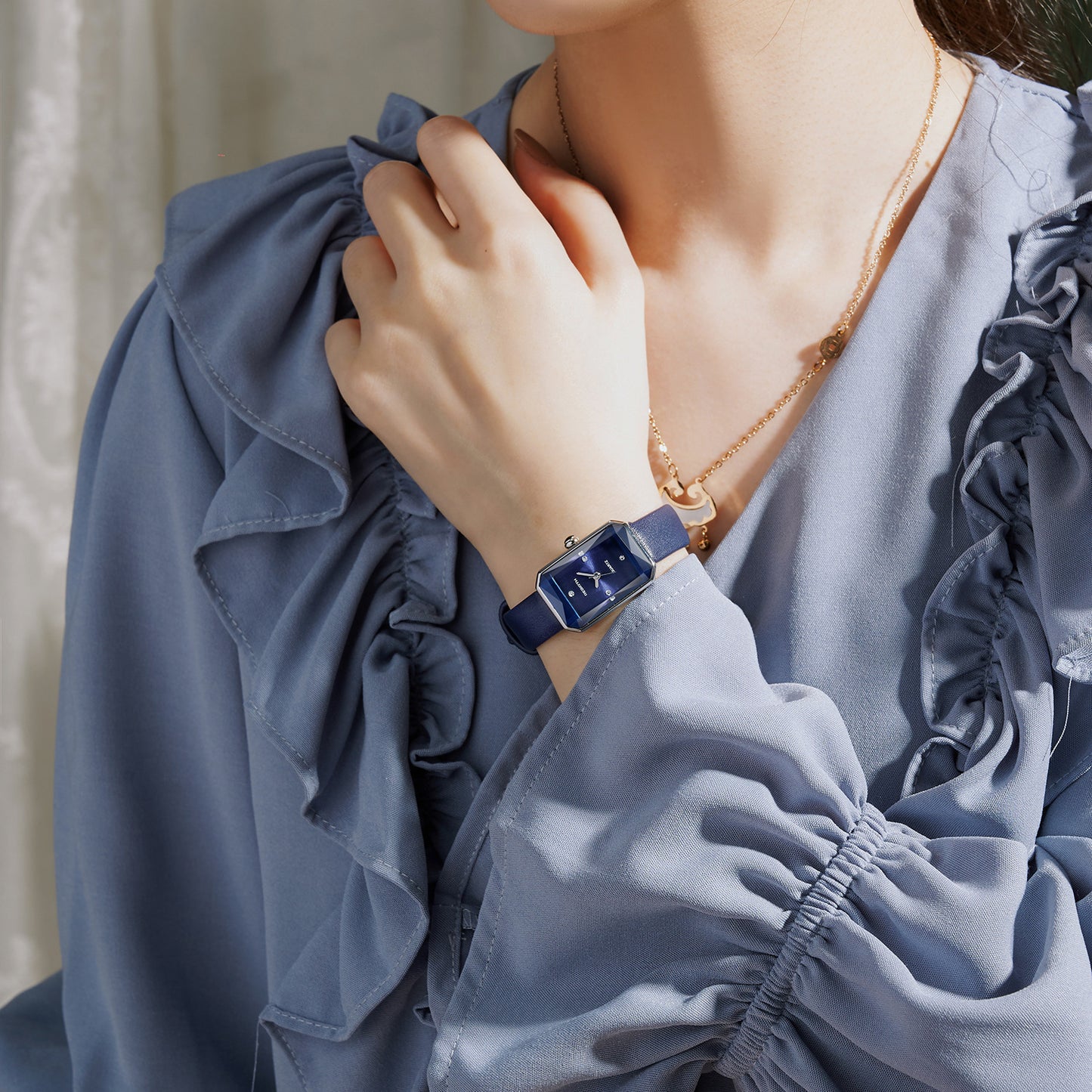 Square Diamond Belt Artistic Exquisite Quartz Watch