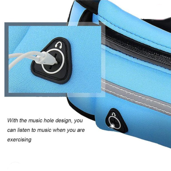 Fitness Waist Bag With Slim Pocket For Running, Hiking, Cycling, Workout, Sports