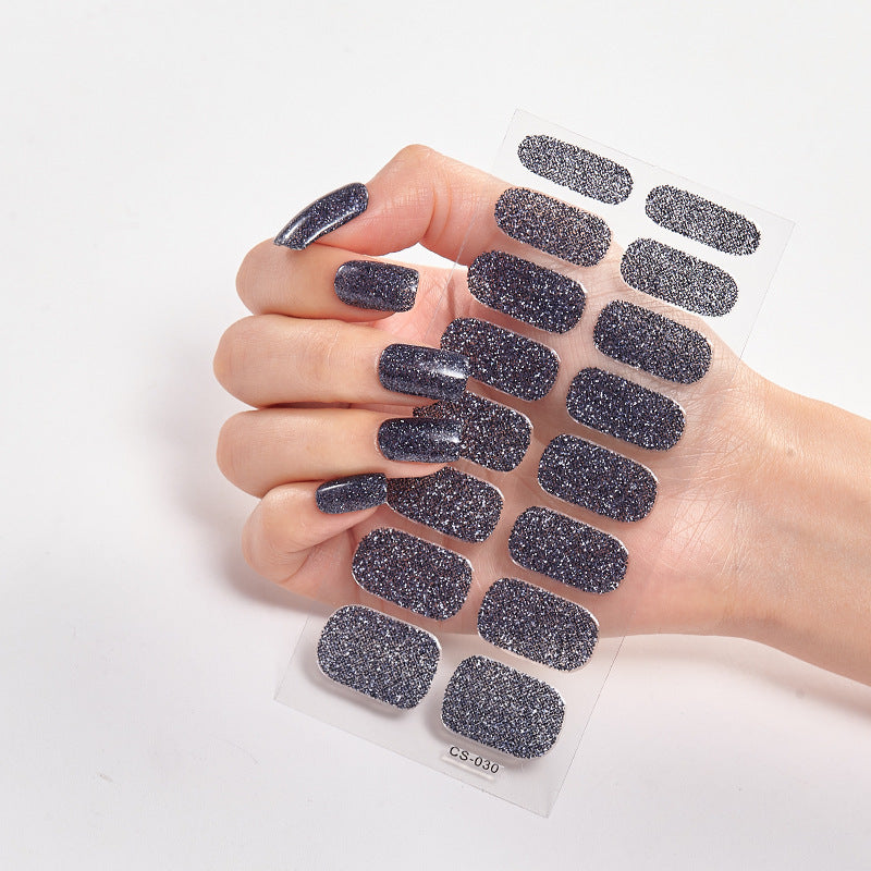 16 Small Gradient Onion Powder Nail Stickers