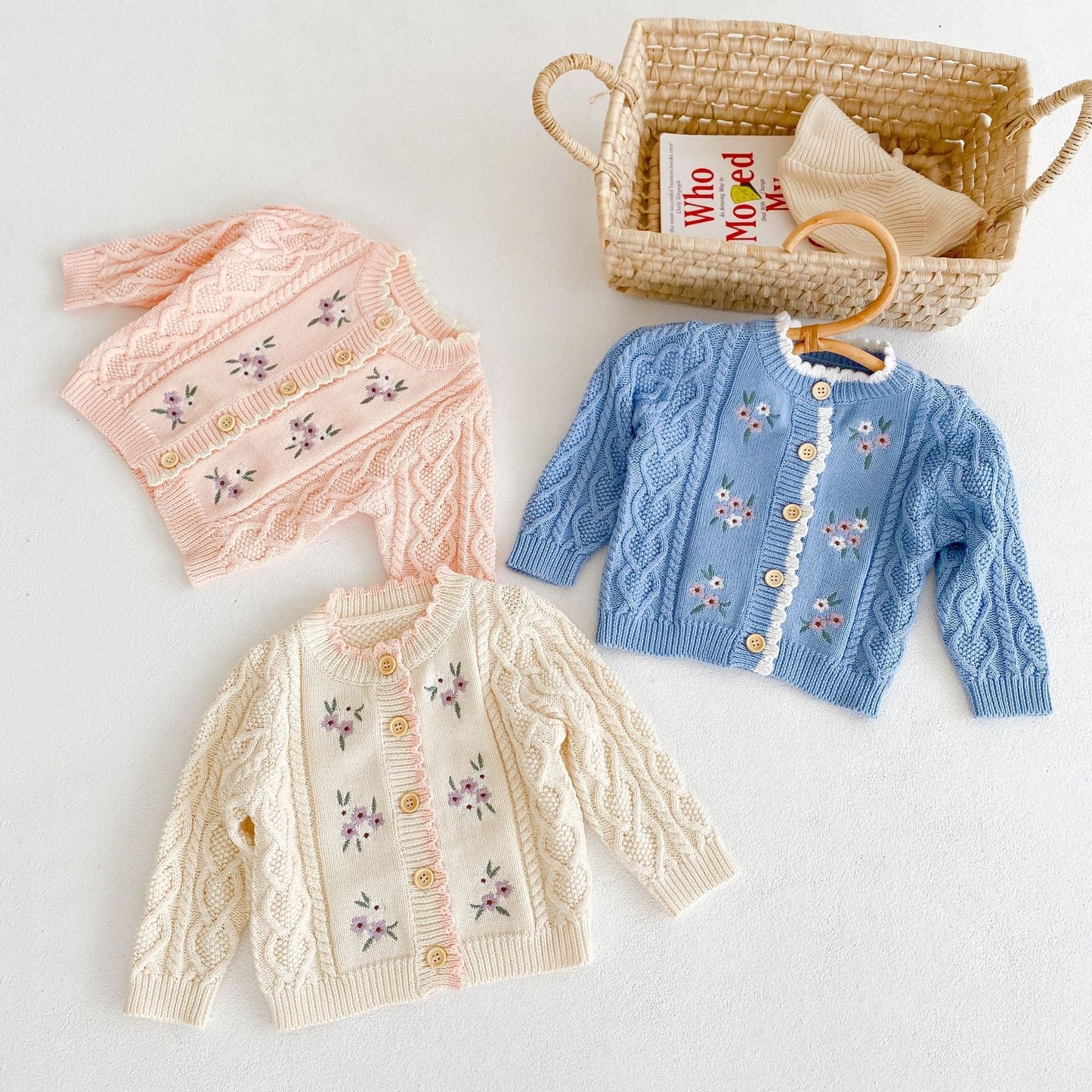 Baby Girl Flower Embroidered Coat