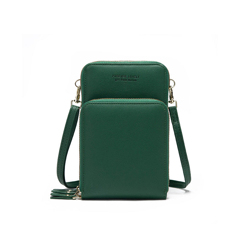 Tri-fold Pockets Crossbody Bag Women