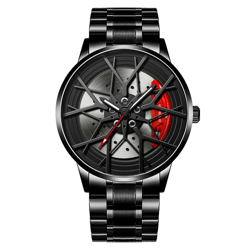 Men's Waterproof Luminous Wheel Watch