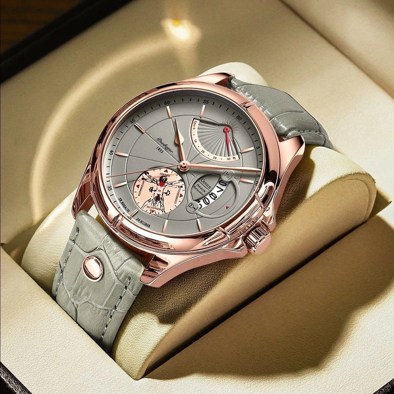 Men's Waterproof Calendar Thin Quartz Watch