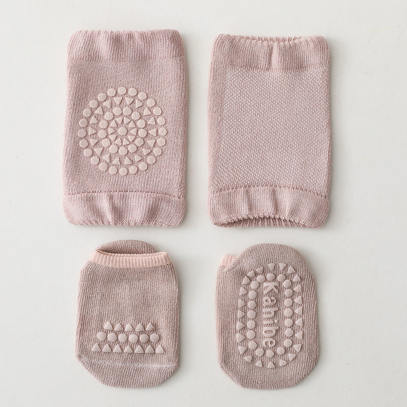 Children's Knee Pad Floor Socks Set