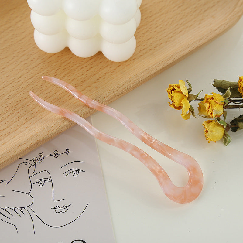 Acetate U-shaped Twist Hairpin