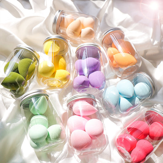 Canned Beauty Powder Puff Egg Box Makeup Sponge Set