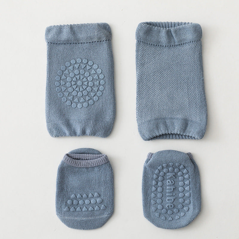 Children's Knee Pad Floor Socks Set