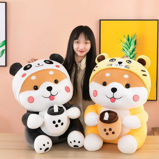 Transformation Plush Milk Tea Dog