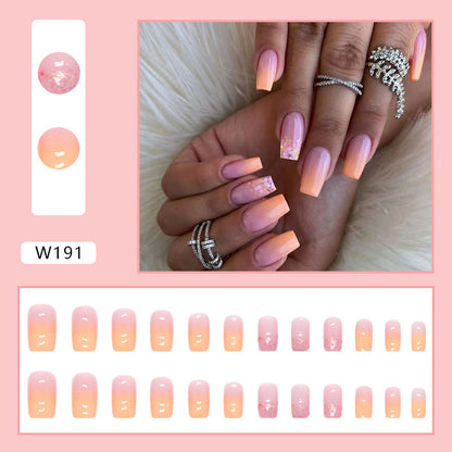 Black Bevel French Nail Patch