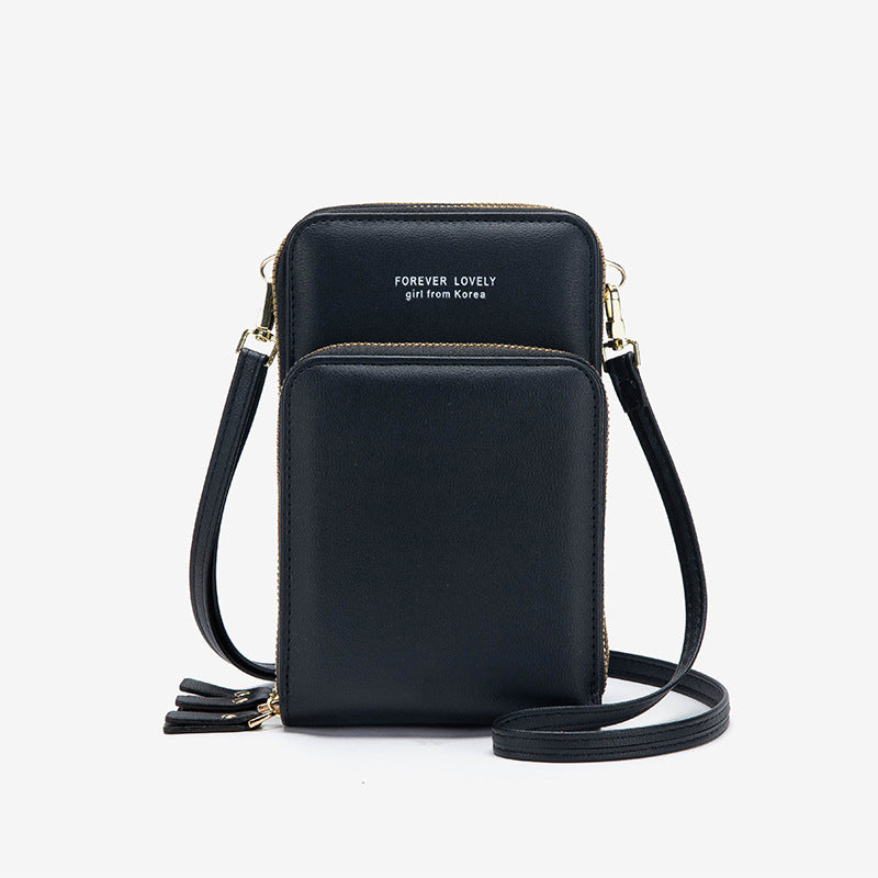 Tri-fold Pockets Crossbody Bag Women