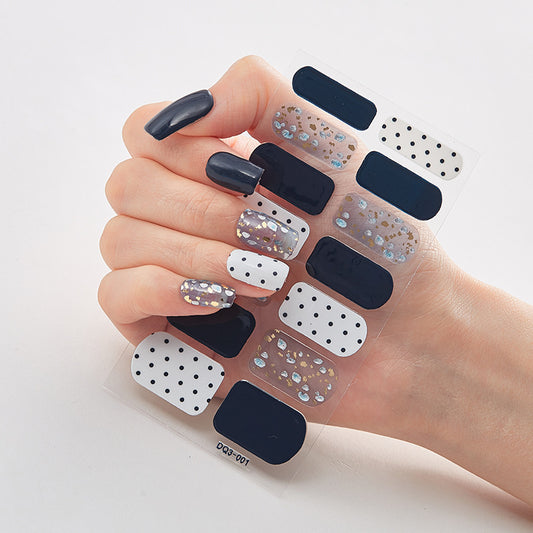 3D Laser Bronzing Craft Applique Nail Stickers