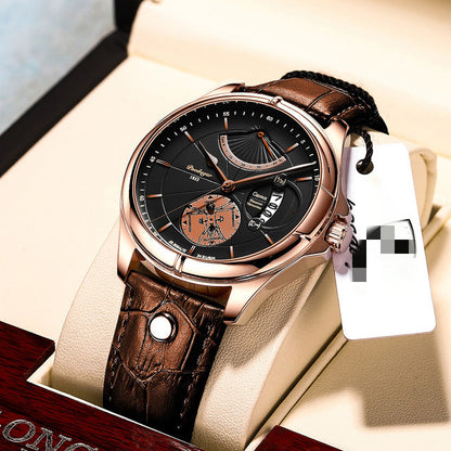 Men's Waterproof Calendar Thin Quartz Watch